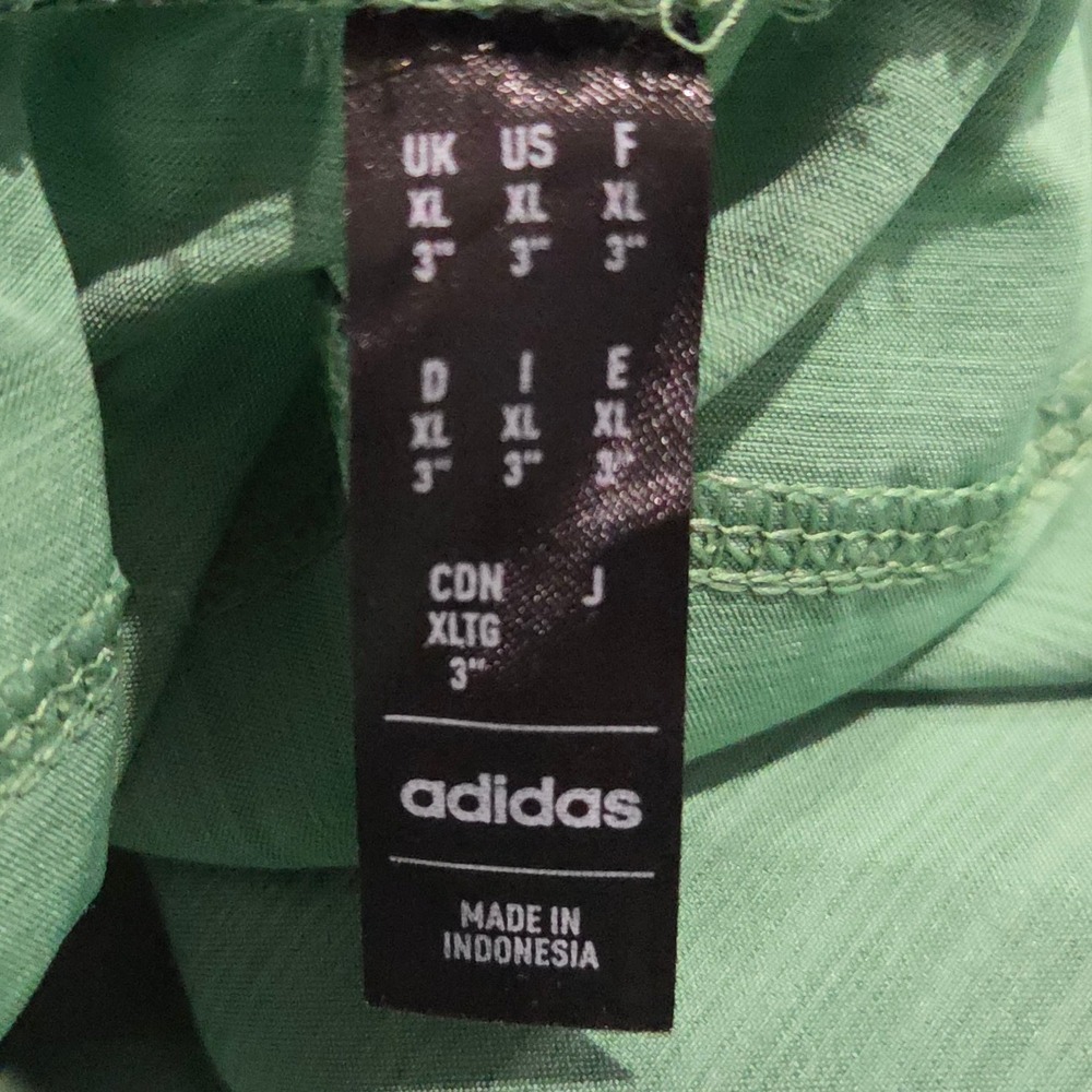 Adidas Womens Pacer High Rise Training Shorts XL 3" Inseam Green Lightweight New - Picture 9 of 9